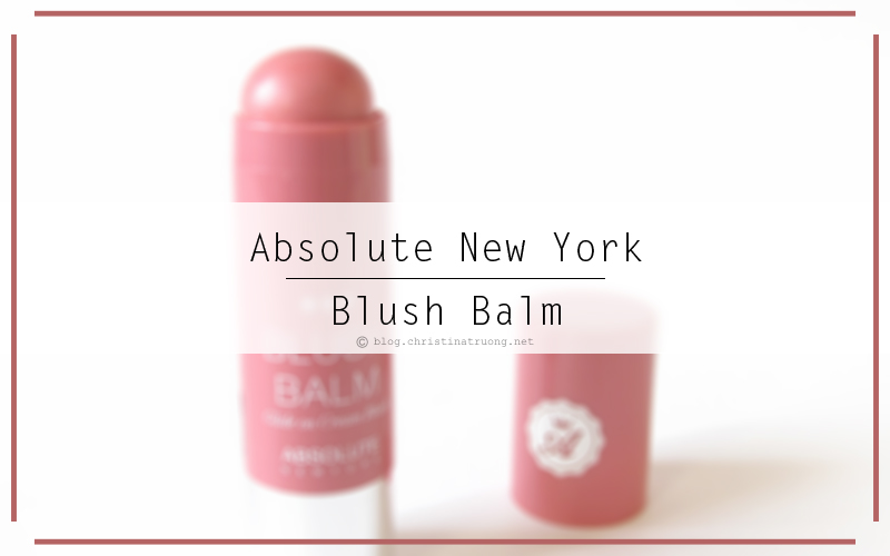 Absolute New York Blush Balm in ABSB02 Spiced Rose Review and Swatch
