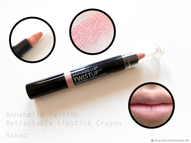 Annabelle Cosmetics TwistUp Retractable Lipstick Crayon Review and Swatch