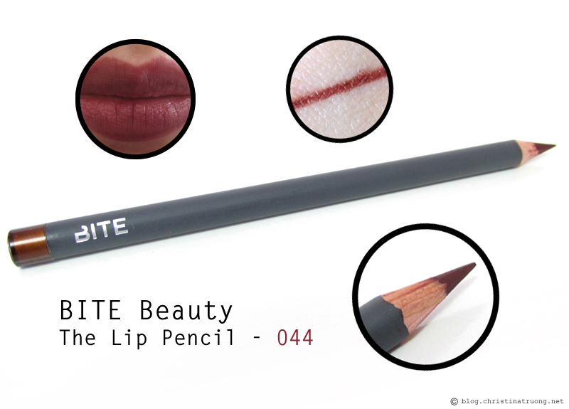 BITE Beauty The Lip Pencil in 044 first impression review and swatches