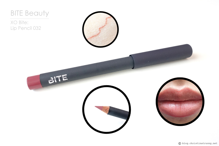 Bite Beauty XO BITE: Prep, Line and Color Lip Set The Lip Pencil 032 Review and Swatch