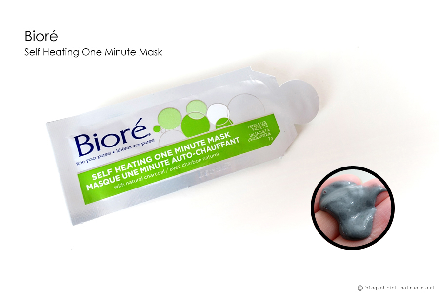 Biore Charcoal Self Heating One Minute Mask First Impression Review