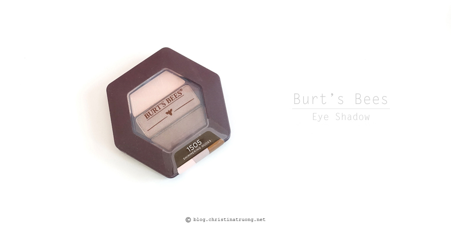 Burt's Bees Beauty Eye Shadow Review and Swatch 1505 Shimmering Nudes.