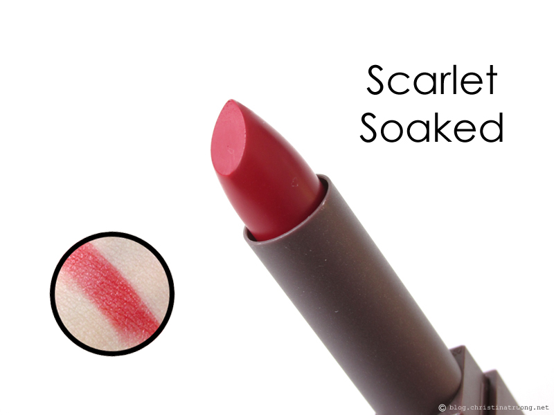 Burt's Bees Lipstick 520 Scarlet Soaked Review and Swatch