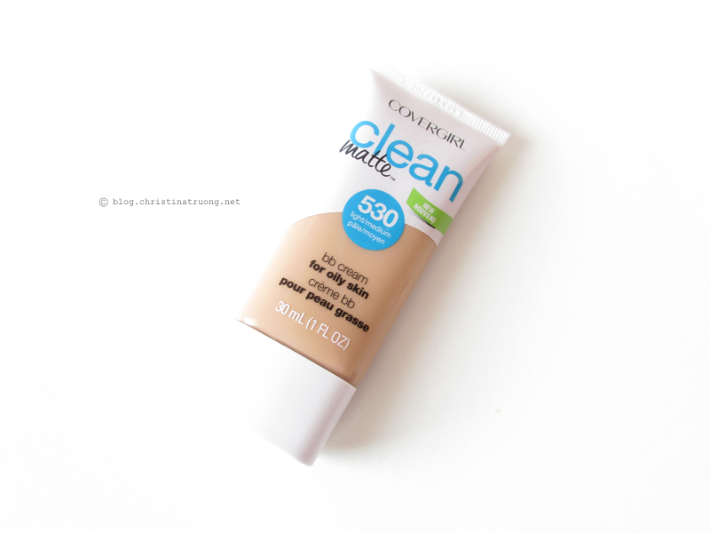 COVERGIRL Clean Matte BB Cream for Oily Skin 530 light/medium first impression review