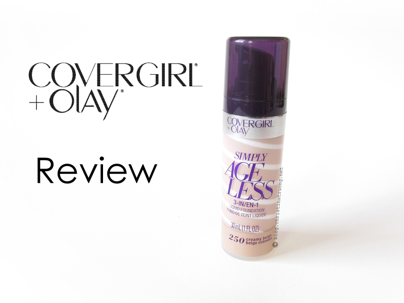 COVERGIRL + Olay Simply Ageless Foundation in 250 Creamy Beige First Impression Review