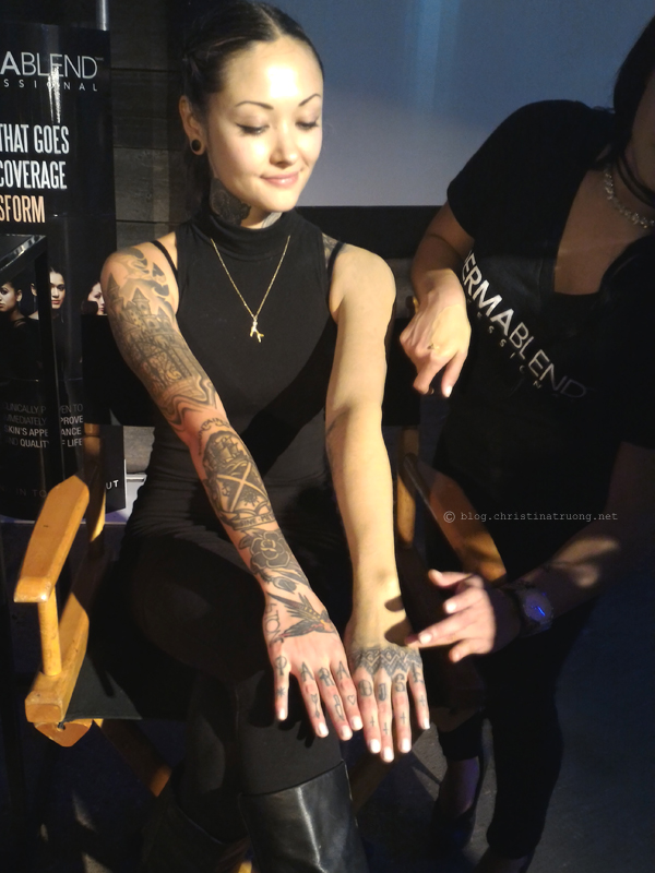 Dermablend Professional Canadian Launch Live Tattoo Coverage Demonstration