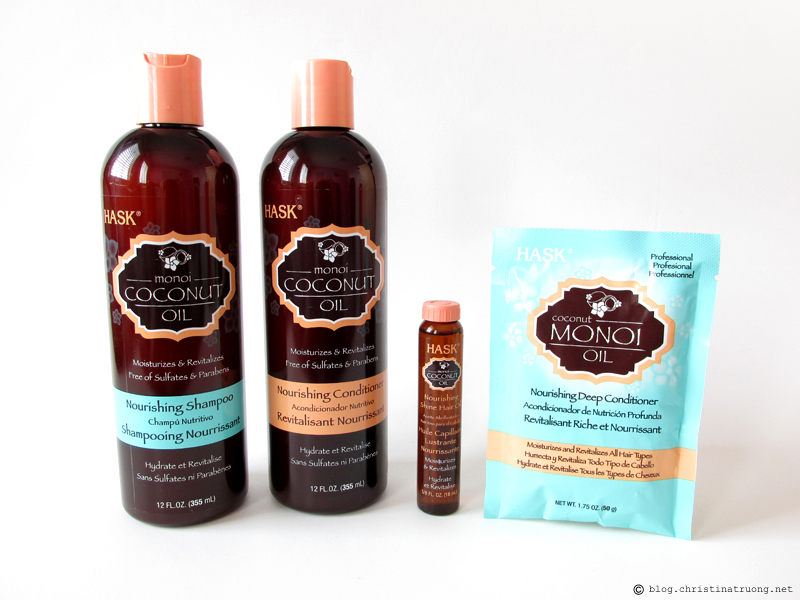 HASK Monoi Coconut Oil Nourishing Hair Care Collection Review