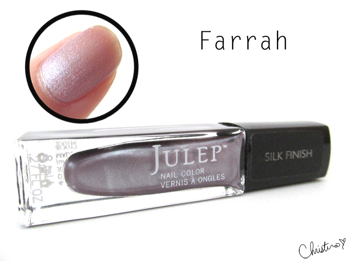 Julep Maven Fall Neutrals Farrah Swatch Review It Girl Silk Satin Lilac silk nail polish