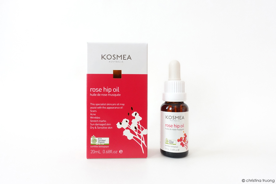 Kosmea Rescue Range Skincare Review featuring Kosmea Rosehip Oil.