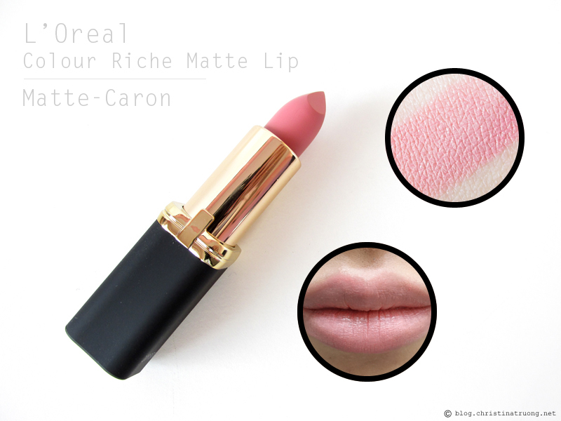 L'Oreal Colour Riche Matte Lipstick. Review and Swatches of 800 Matte-Caron
