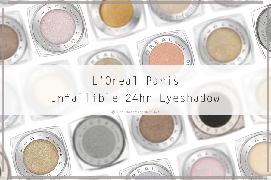 L'Oreal Infallible 24hr Eye Shadow in 888 Iced Latte and 892 Amber Rush Review and Swatch