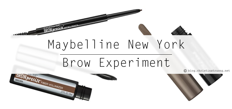 Maybelline New York Brow Experiment. Reviewing Brow Drama Shaping Chalk Powder in Deep Brown, Brow Precise Fiber Volumizer in Soft Brown, and Brow Precise Micro Pencil in Deep Brown