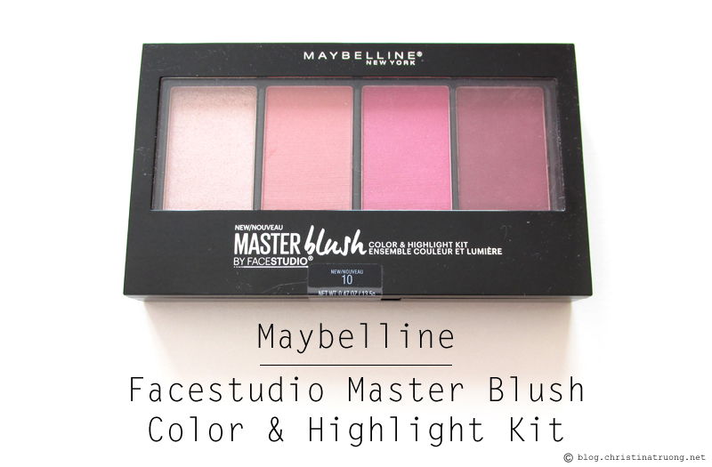 Maybelline Facestudio Master Blush Color & Highlight Kit Review and Swatch