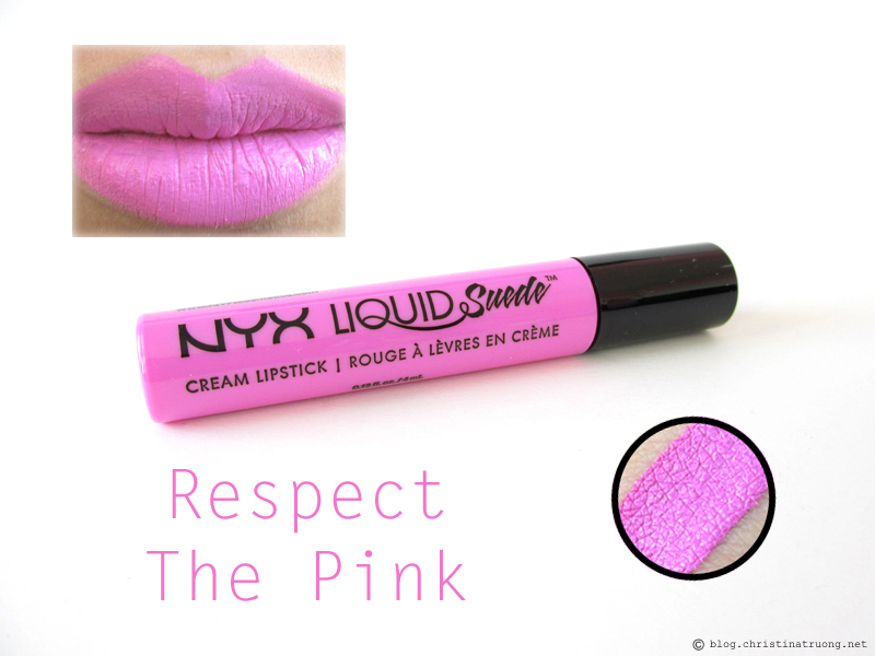 NYX Liquid Suede Cream Lipstick Review Swatches LSCL13 Respect The Pink