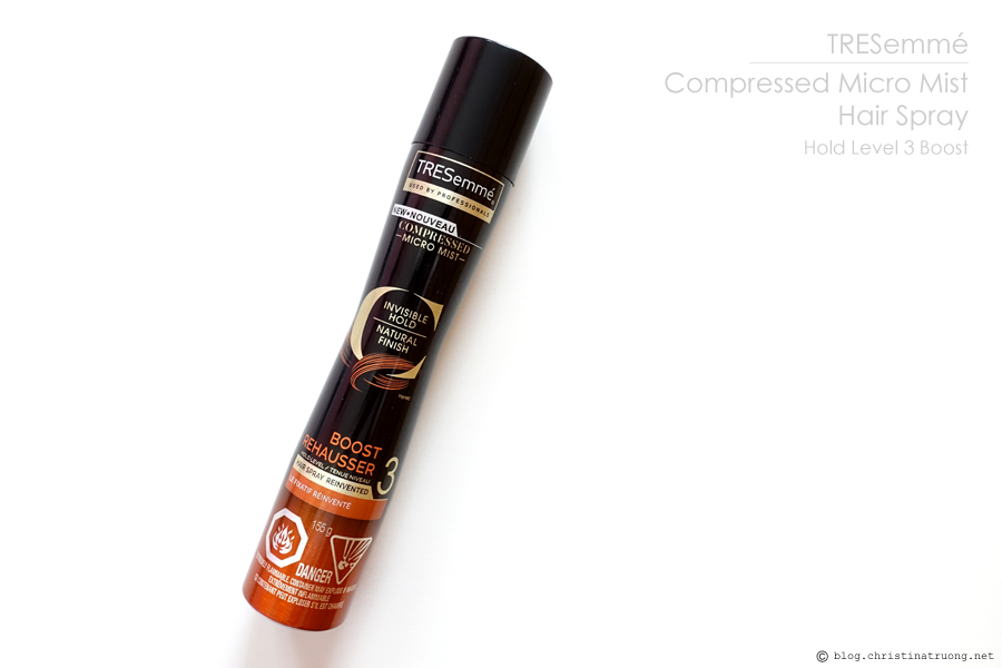 TRESemme Compressed Micro Mist Hair Spray Hold Level 3 Boost Review