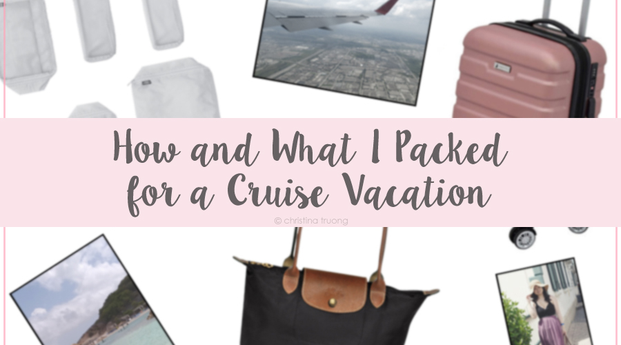 Travel How To Hack. What's In My Bag. What I Packed for an 8-Day Cruise Holiday Vacation in a Carry-On and Personal Bag, no checked baggage.