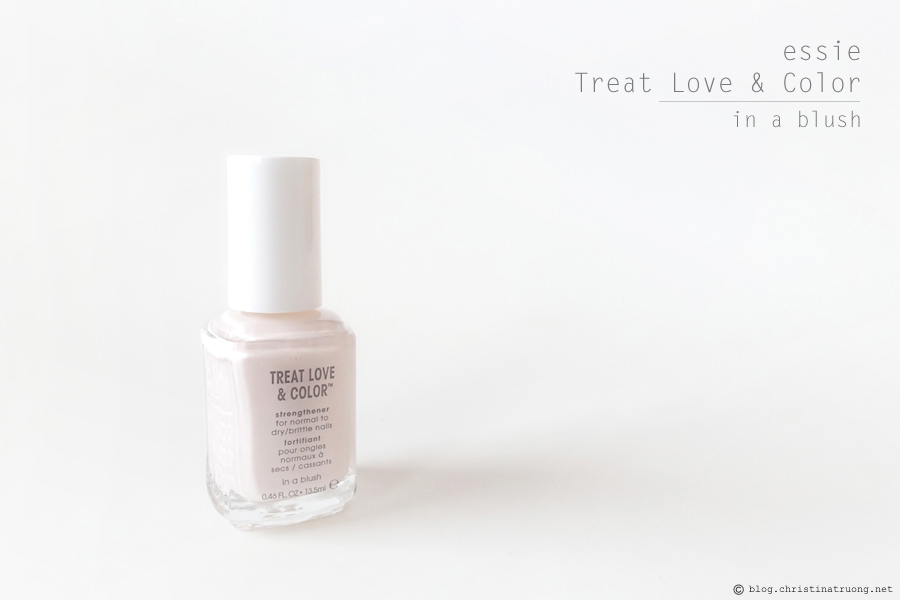 essie Treat Love and Color Strengthener Nail Polish shade 22 In A Blush Full Coverage Creme Review
