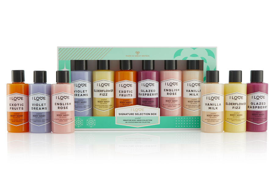 Farleyco Beauty I LOVE Signature Scented Selection Box Miniature Body Wash Collection Review