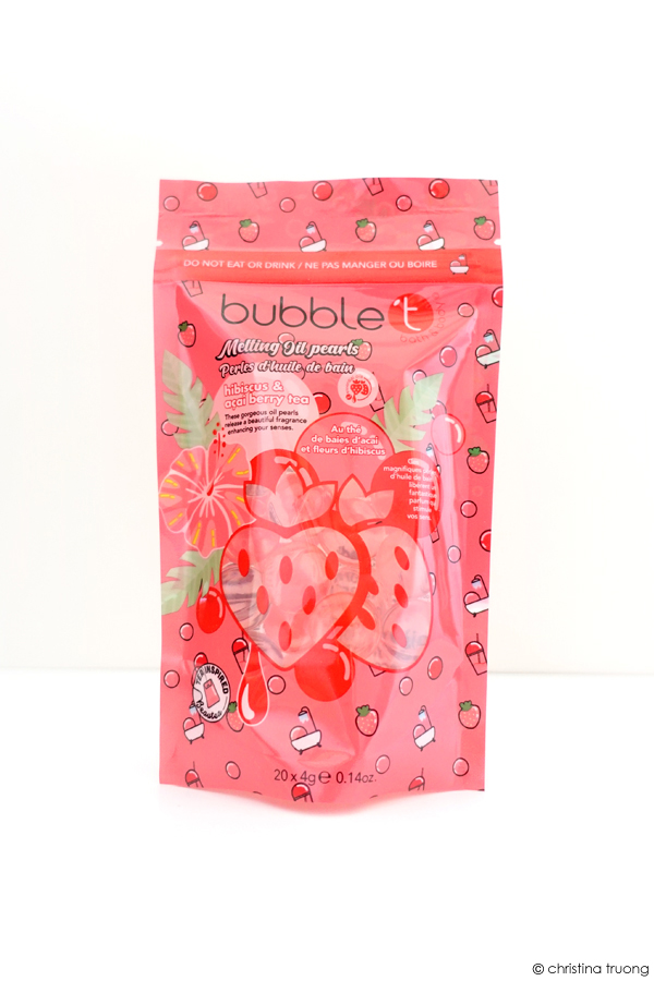 Bubble T Melting Oil Pearls Hibiscus and Acai Berry Tea Review