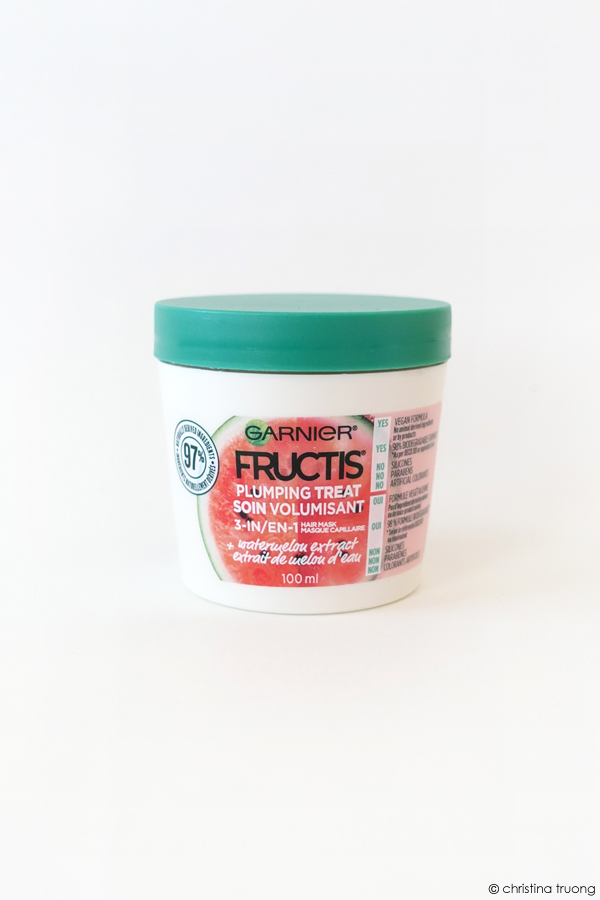 Garnier Fructis Plumping Treat 3 in 1 Hair Mask Watermelon Extract Review