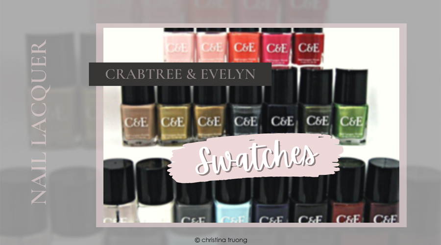 Crabtree and Evelyn Nail Polish Nail Lacquer Collection Review and Swatches