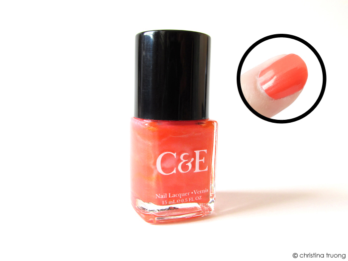 Crabtree and Evelyn Nail Polish Lacquer Swatch Clementine