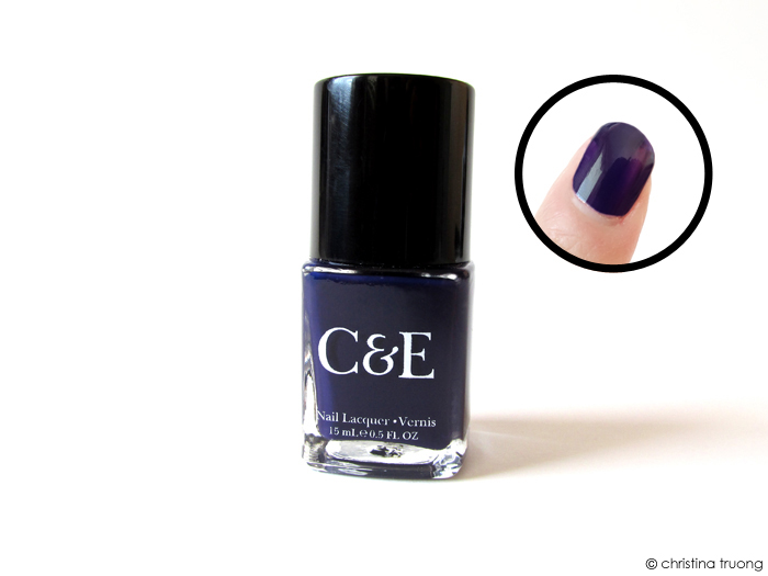 Crabtree and Evelyn Nail Polish Lacquer Swatch Eggplant