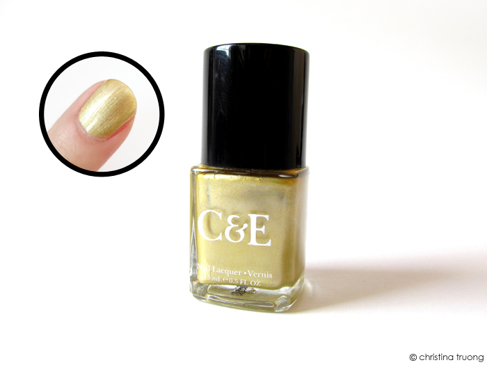 Crabtree and Evelyn Nail Polish Lacquer Swatch Gold