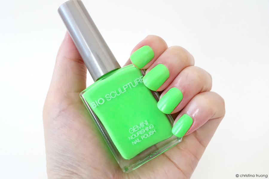 Bio Sculpture Gemini Nourishing Nail Polish Live Life Loudly Collection Swatch - 286 Limelight