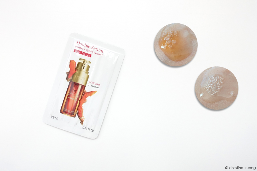 Clarins Double Serum Hydric Lipidic System Light Texture Review 7 Day Sample