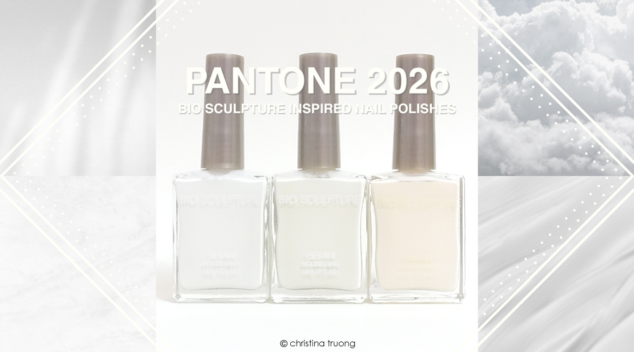 Bio Sculpture Gemini Nourishing Nail Inspiration Pantone 2026 Cloud Dancer